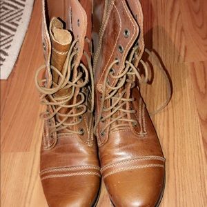 steve madden ‘troopa’ leather combat boots